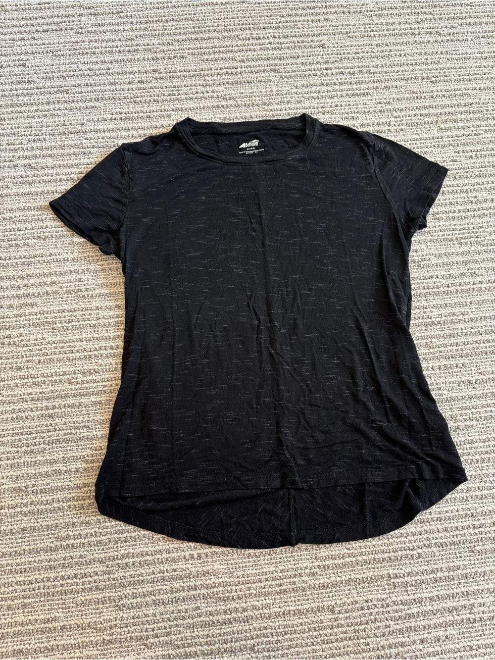 Avia Black Short Sleeve Crew Tee